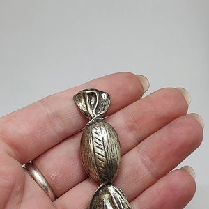 Figurine de bonbon en argent 800 poinçonnée, bonbon en argent sterling