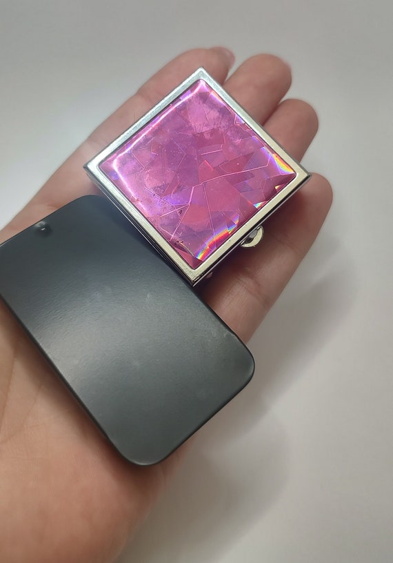 2 vintage pill box,tiny case - image 1