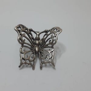 Vintage solid silver  Butterfly ,Sterling silver Butterfly ornament