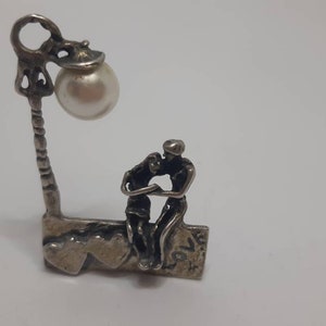 Italian 800 silver lovers miniature