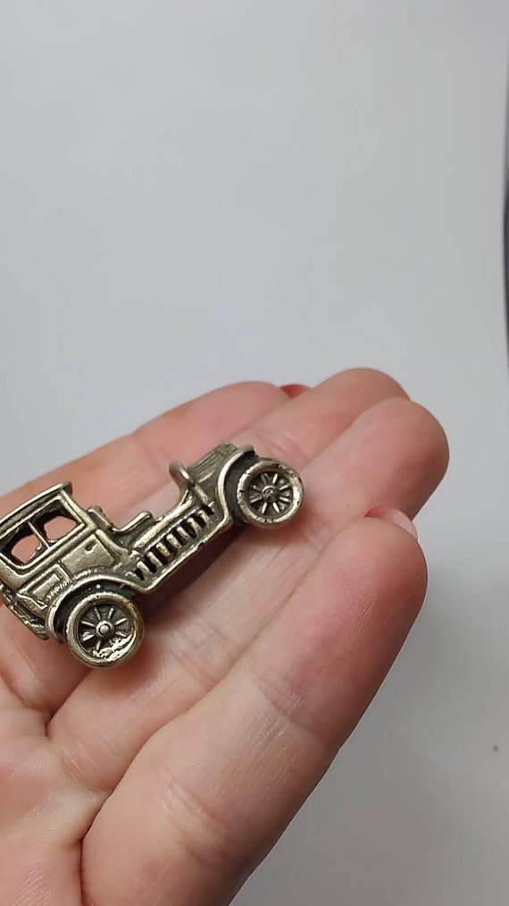 ホールマーク付きスターリングシルバーのクラシックカーオーナメント