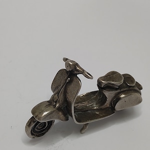 Vintage 800 Silver Miniature Scooter