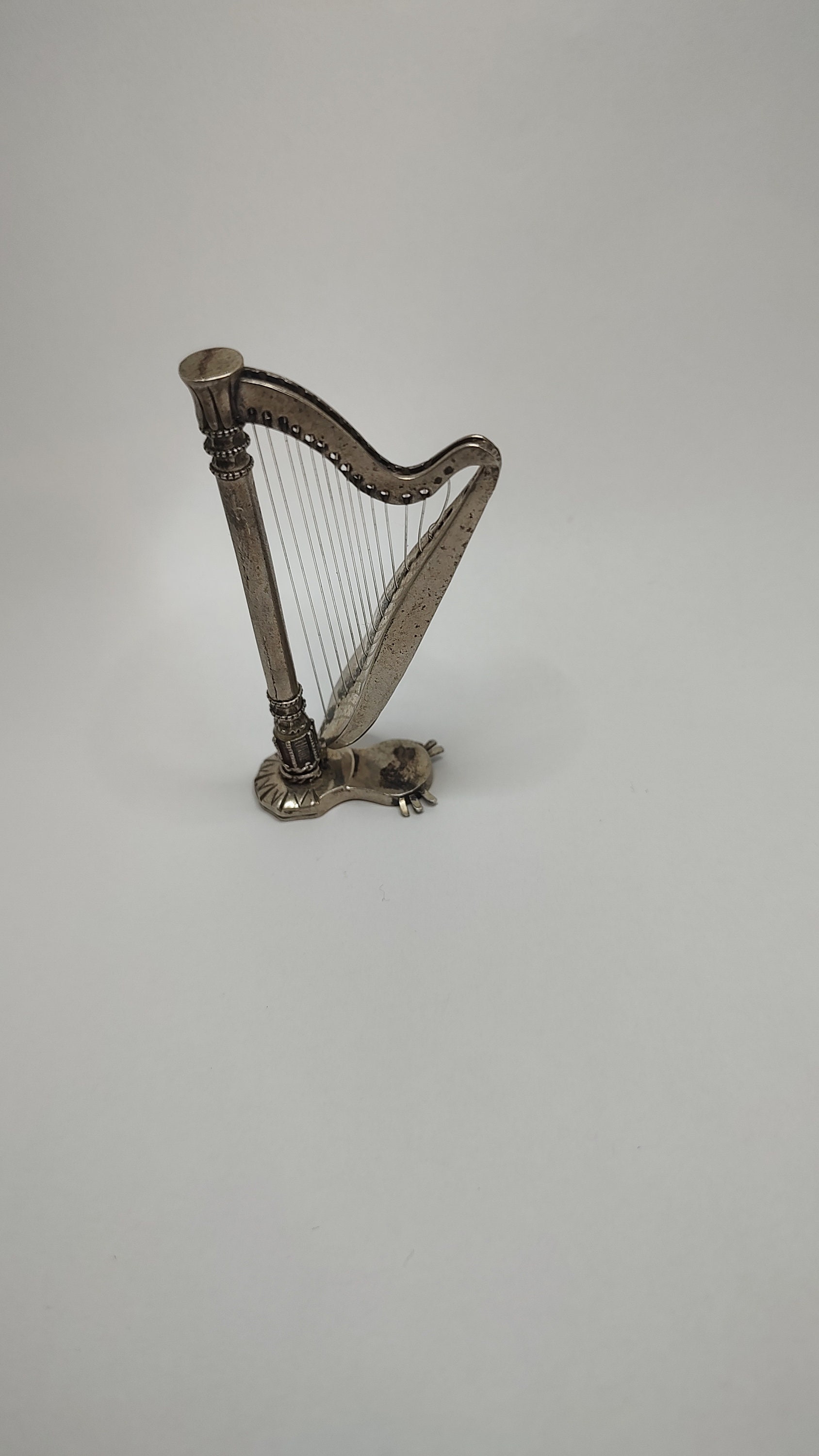 Modello Arpa In Miniatura In Legno Con Custodia E Supporto, Replica Realistica, Ornamento Musicale Per Scrivania O Libreria, Regalo Per Musicisti - 3