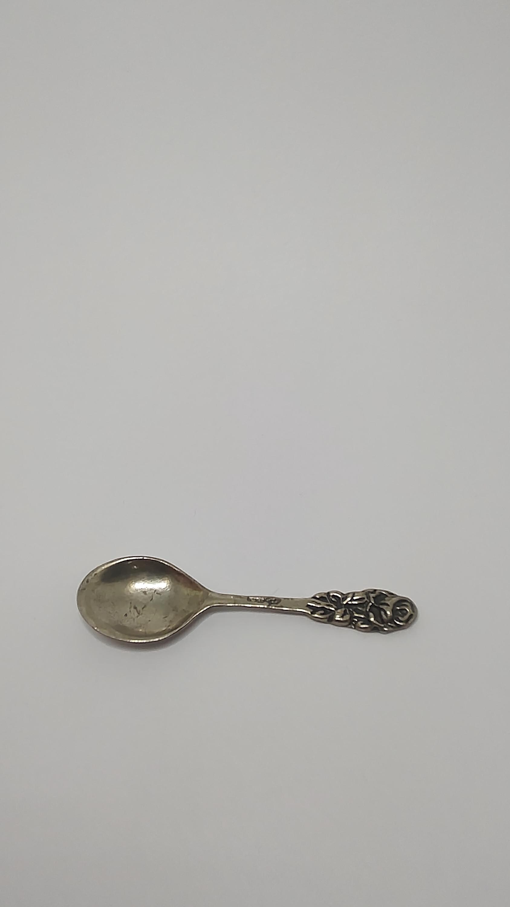 Antique English Silver Baby Spoon, Small Infant Spoon, Hallmarked