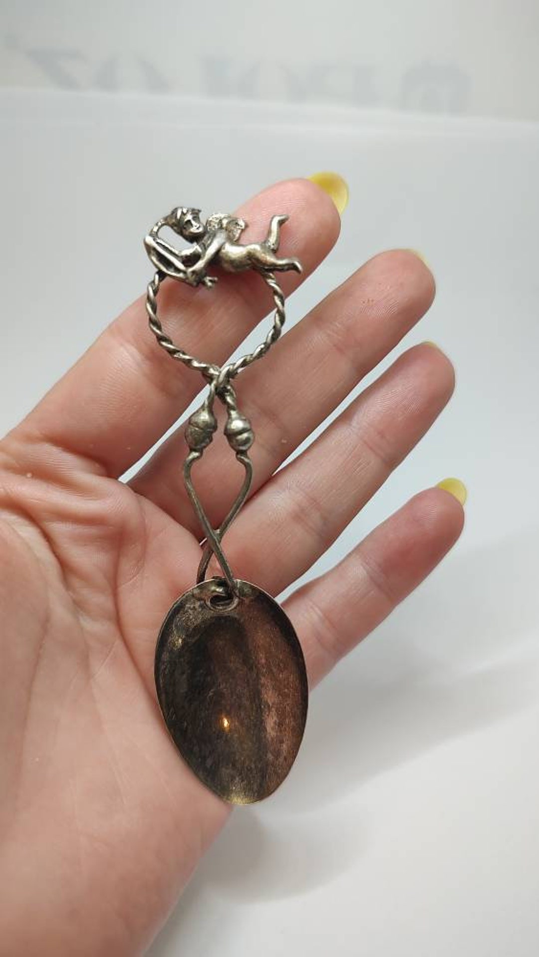Rare Hallmarked Silver Angel Spoon GMX 800 Solid Silver Spoon Etsy