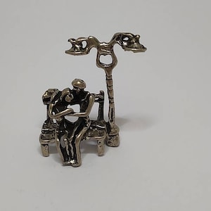 Italian 800 silver lovers miniature