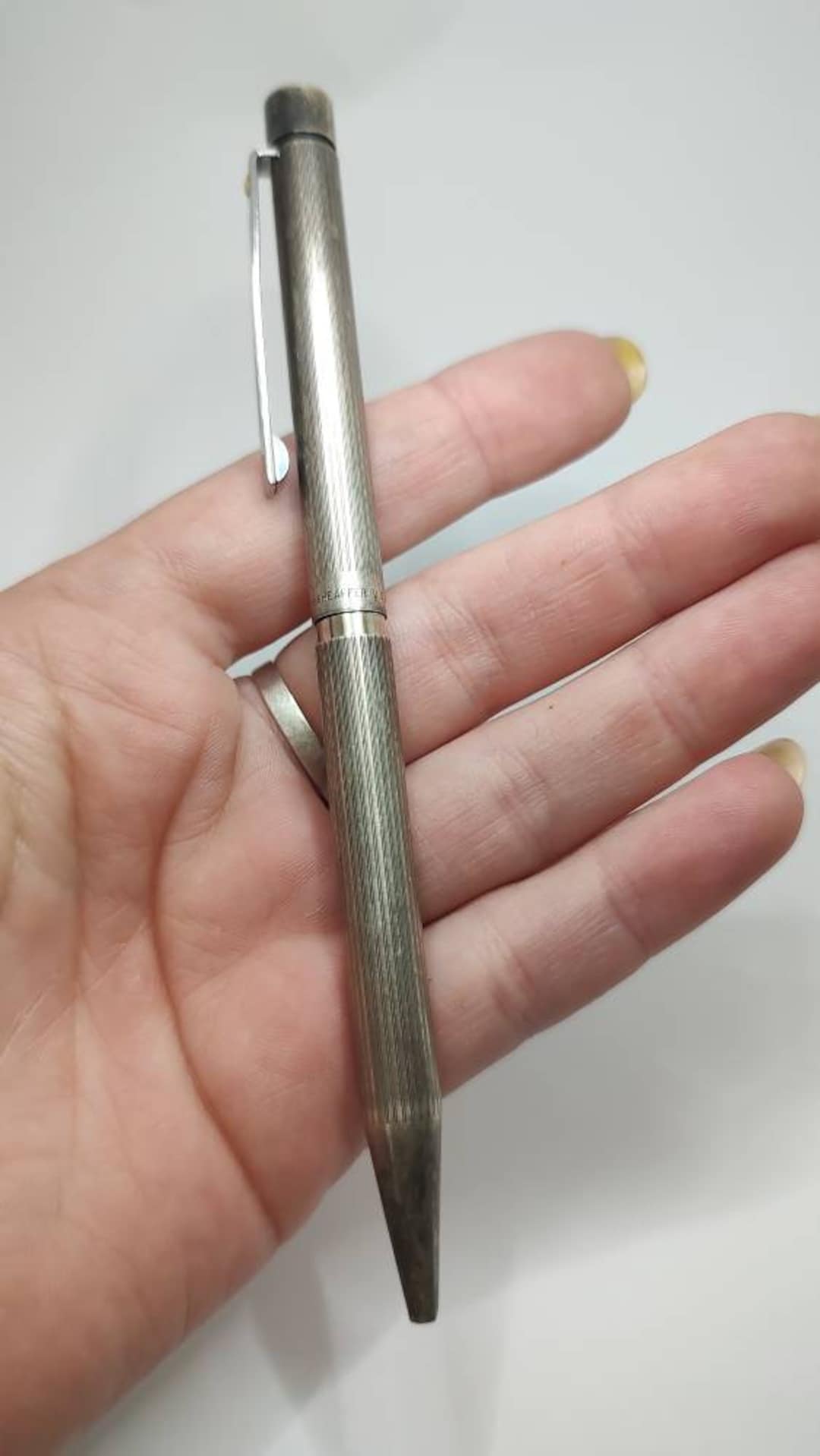 Vintage Sheaffer Usa Sterling Silver Retracting Pen - Etsy Vintage Sheaffer Usa Sterling Silver Retracting Pen - Etsy