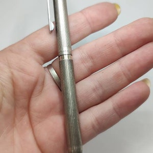 Caneta retrátil Sheaffer Usa prata esterlina vintage