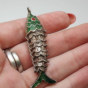 Aeromdale Ciondoli Smalto 10pcs Forma Di Pesce Dorato Pendenti Ciondoli Per Braccialetto Collana Gioielli FAI DA TE Accessorie 11x12mm - A - 1 Set