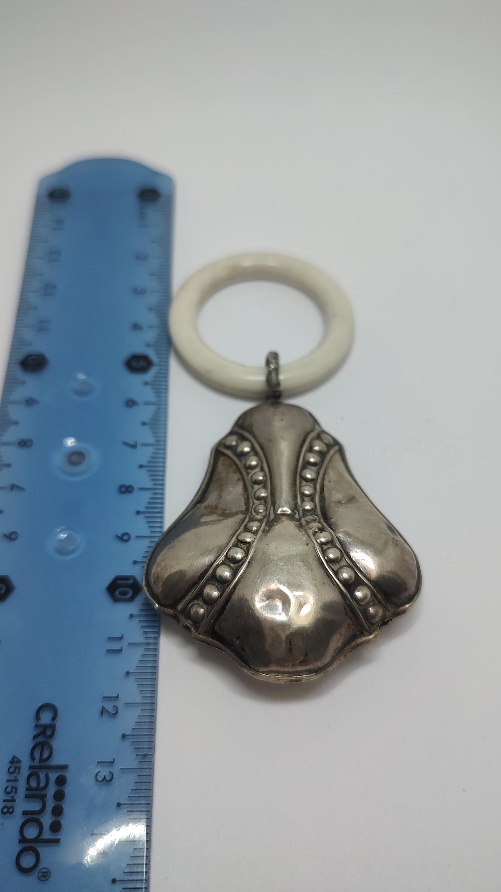ANCIEN HOCHET DE Bébé / Grelot pour Bébé / Epoque ART DECO 1930/40 EUR