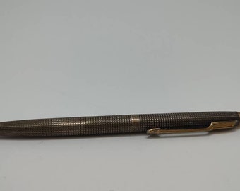 Parker Sterling Silver Cap & Barrel 18k Gold Nib Fountain