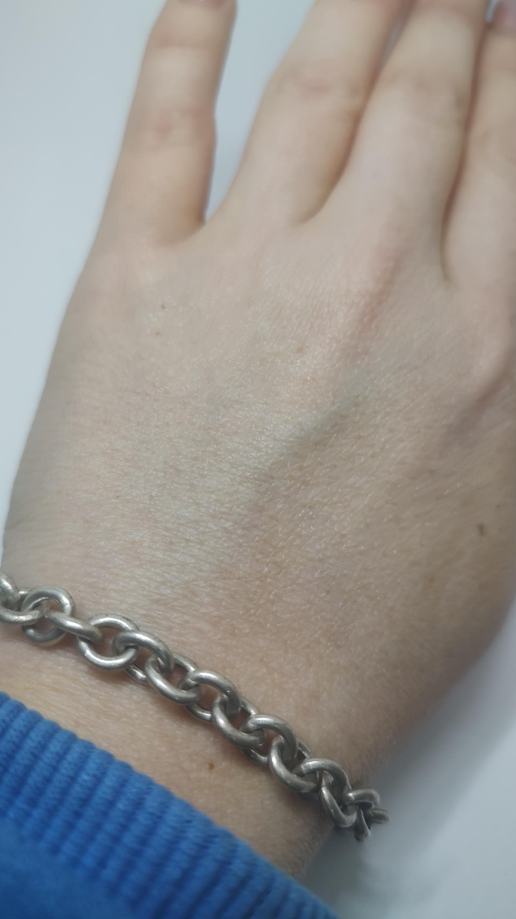 Sterling Silver 925 Chunky Link Chain Bracelet – Unisex Vintage 