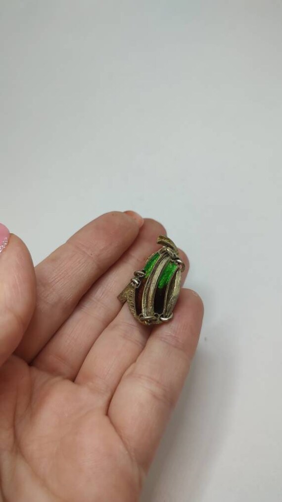 Vintage tropical fish Solid silver articulated Fi… - image 3