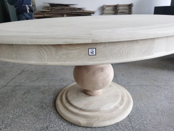 Limed oak round dining cheap table