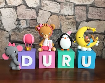 Personalized Name Blocks, Customize Letter Blocks, Nursery decor, Baby cubes, Babyshower Decor idea, Birthday yabke Decor, Babyroom Decor