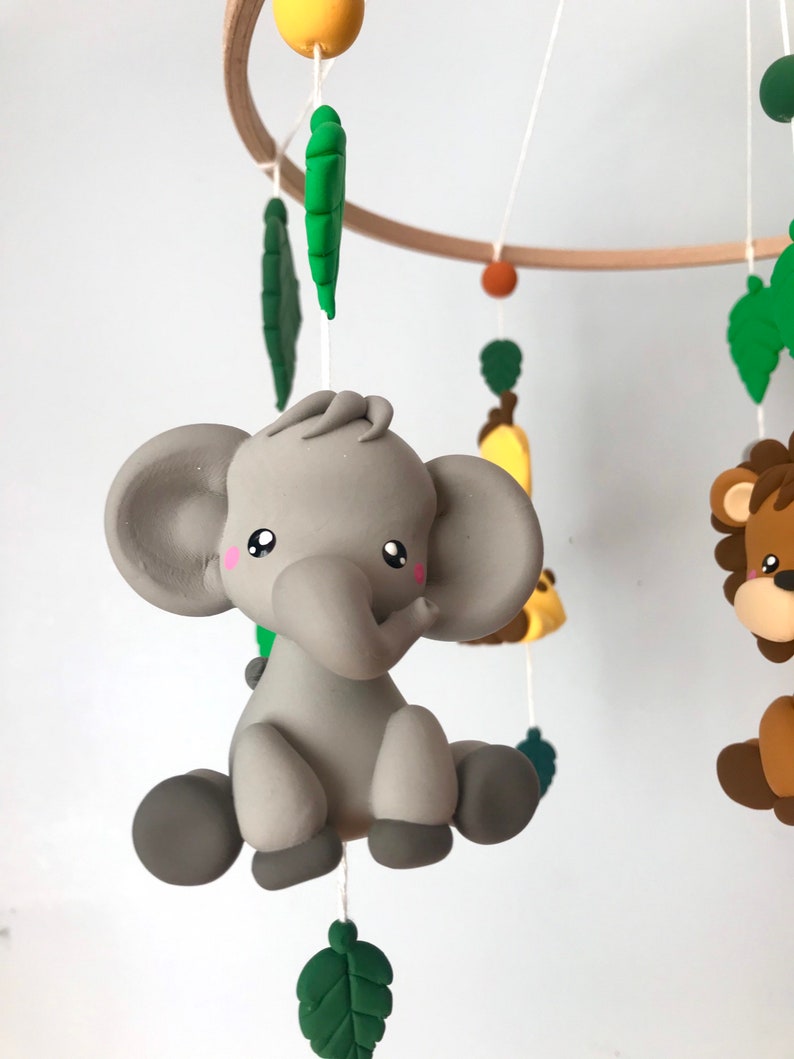 Safari Baby Mobile Jungle Animals Baby mobile Crib Mobile Etsy