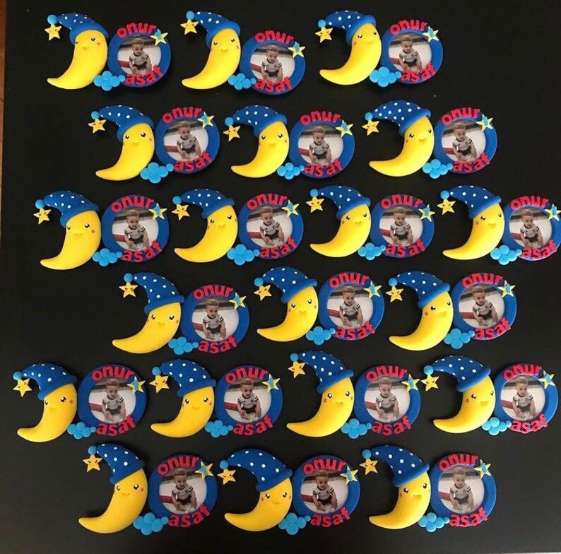 Baby Moon 1st Birthday Favors Personalized Baby Etsy