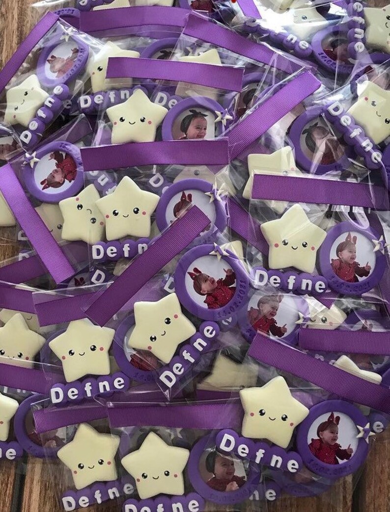 Star Theme Birthday Party Star Photo Magnet Personalized Etsy