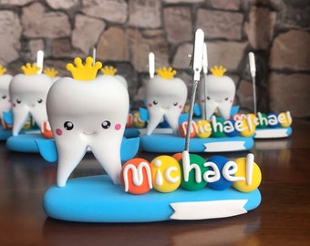 Tooth Picture Holder, first tooth gift, Personalized note holder, First tooth Party, Tooth Fairy, First Tooth favors, Snayniyeh