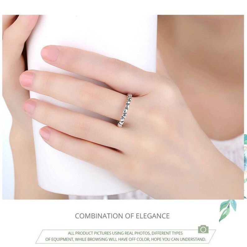 Heart Ring 925 Sterling Silver Ring Boho jewelry Stackable Ring Fine Jewellery Boho Ring Love Ring