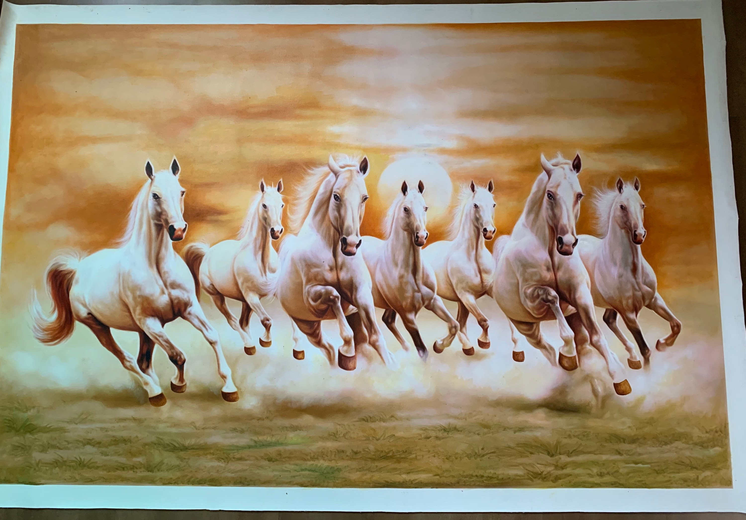 Hand Made Right Direction Seven Running Horses as per Vastu Etsy Canada