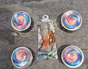 Guitarra Custom Ltd Editions: Perillas de control y cubiertas de armadura personalizadas - Whirlwind and Swirls y Maiden, una edición personalizada limitada