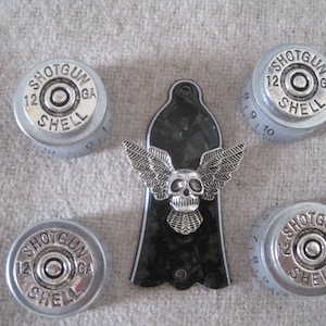 Guitar Custom Ltd Editions. Control Knobs & Truss Covers Custom - The Devils Shotgun Party Set @ Special Custom Ltd Edition