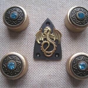 Guitar Custom Ltd Speed Control Knobs & Truss Covers Custom - Casablanca Blue&#39;s  Set (Limited Edition 1 of 1 Only)