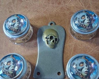 Perillas de control de velocidad y cubiertas de armadura de Guitar Custom Ltd. Custom - D. Dreams a (Edición limitada)