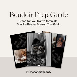 Boudoir Client Prep Guide for Couples Sessions - Done-For-You -Canva Template