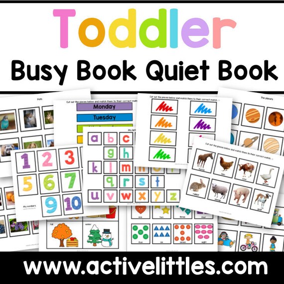 Toddler Early Learning Binder Busy Book