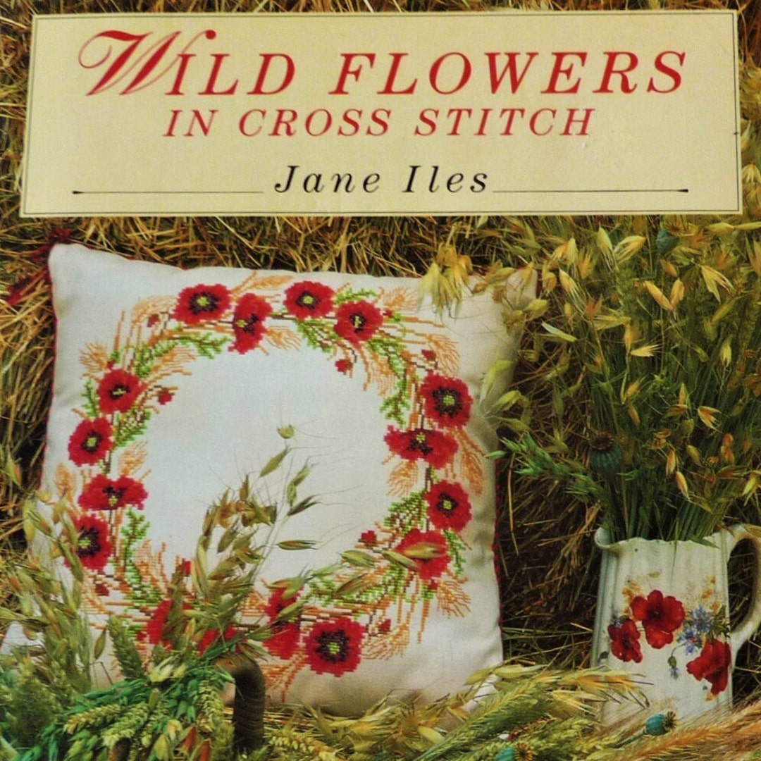 Cross-stitch Wildflowers Sewing Book by Jane Iles - Etsy