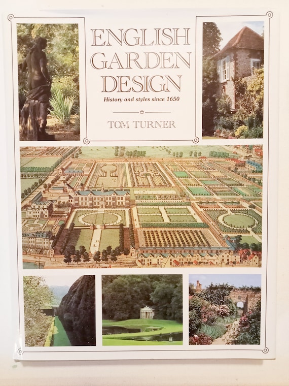 English garden design history vintage book gardening gift
