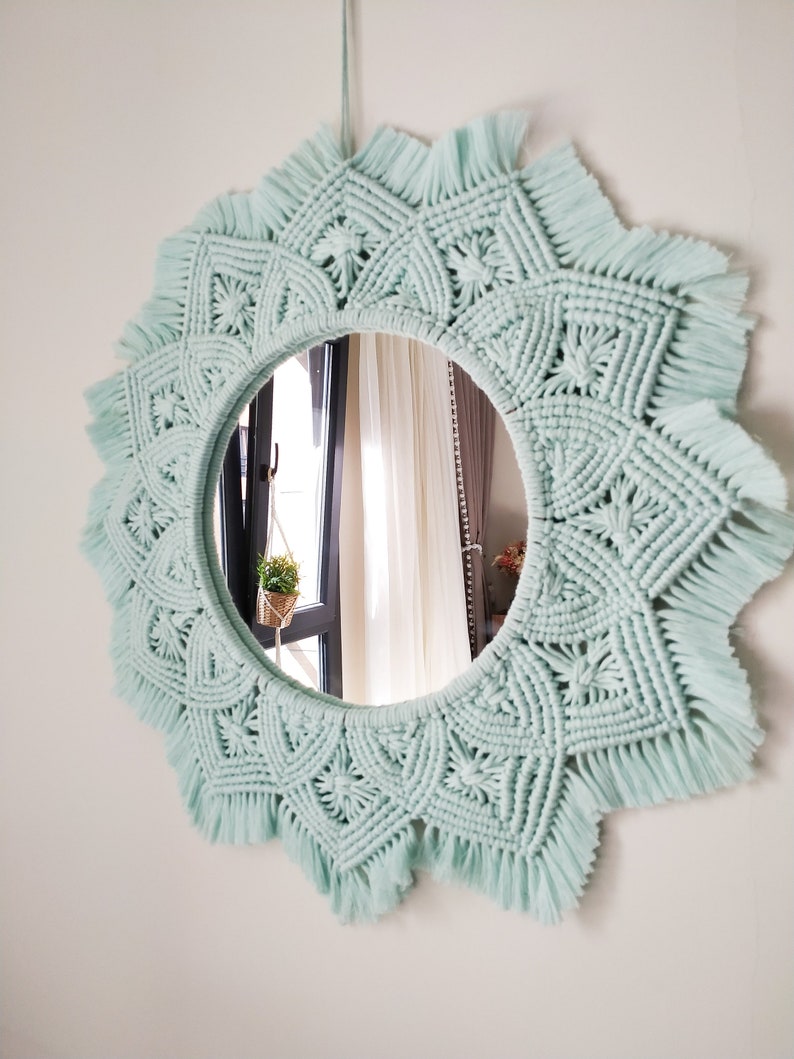  Bohemian Wall Mirror with Simple Decor
