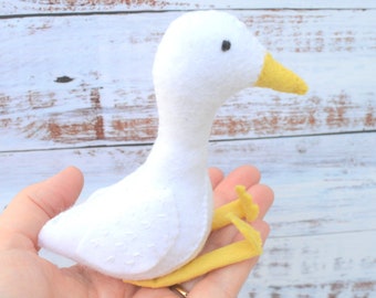 Duck Sewing Kit, Wool Felt DIY Craft, Adult Sewing