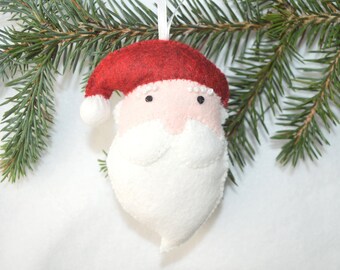 Santa pattern, DIY Christmas ornament, DIY Christmas decoration, Christmas sewing, DIY Christmas gift, diy tree ornament, Christmas craft