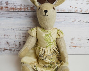 Reindeer pattern & clothes pattern. Teddy sewing pattern. DIY sewing. Make a soft toy with clothes