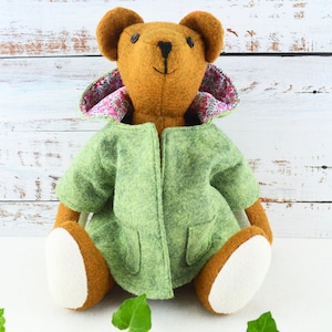 Teddy & clothes pattern. Instant download, pdf digital pattern.  2 sewing patterns. DIY soft toy/teddy bear with clothes.