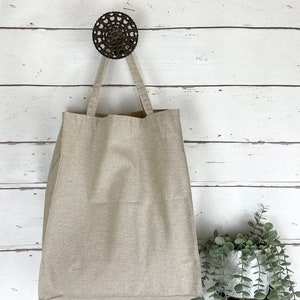 Everyday boxed tote bag pdf pattern. Instant download, sewing pattern, diy bag, canvas tote, easy tote, bag pattern, shopping bag,market bag