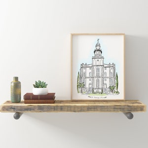 LDS St. George, Utah, Templo Ilustrado