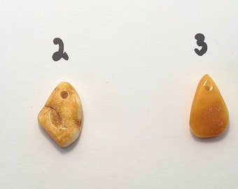 Genuine baltic amber stones / pendants #Pendants02