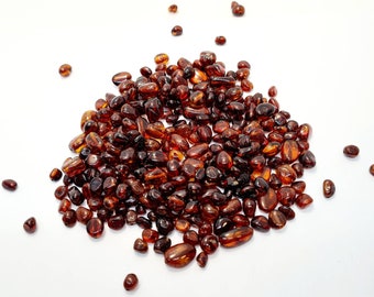 260 pcs Natural baltic amber cognac/dark olive Beads #0248