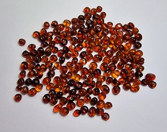 Natural Baltic Amber Loose/  Natural Baltic Amber /  Amber  beads/   beads 4.5-6mm / Cognoc 100gr #403