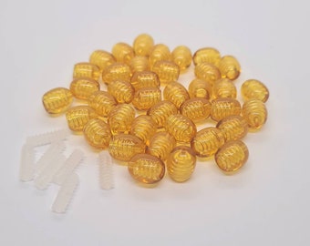 Plastic Screw Clasp For Baltic Stone Jewerly, Beaded Jewelry Supplies Polished