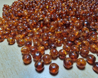 100gr Baltic Amber Loose Natural Baltic Amber  Beads Cognoc 6-7mm #GR6