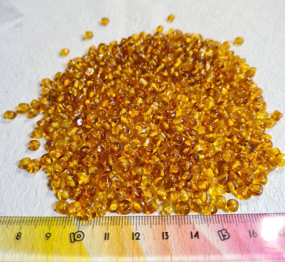 Natural Baltic Amber Loose Beads Olive Style Polished 25-50-100 Pcs Honey 