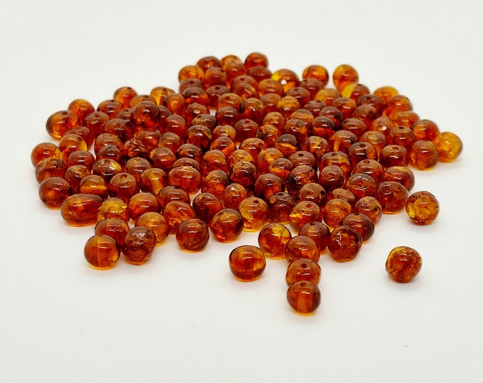 Featured listing image: 70-560pcs Baltic Amber Loose Natural Baltic Amber Beads Raw/Cognac #01