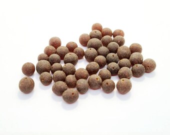 40-80 pcs Baltic Amber Loose/  Natural Baltic Amber / Pressed / Amber beads/ beads 6.5 - 8mm /  RAW Cognoc /Cherry