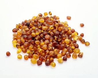 Baltic Amber Loose Natural Baltic Amber  Beads Cognoc / Honey / Dark Cognoc / 325 - 500 pcs #PCS01