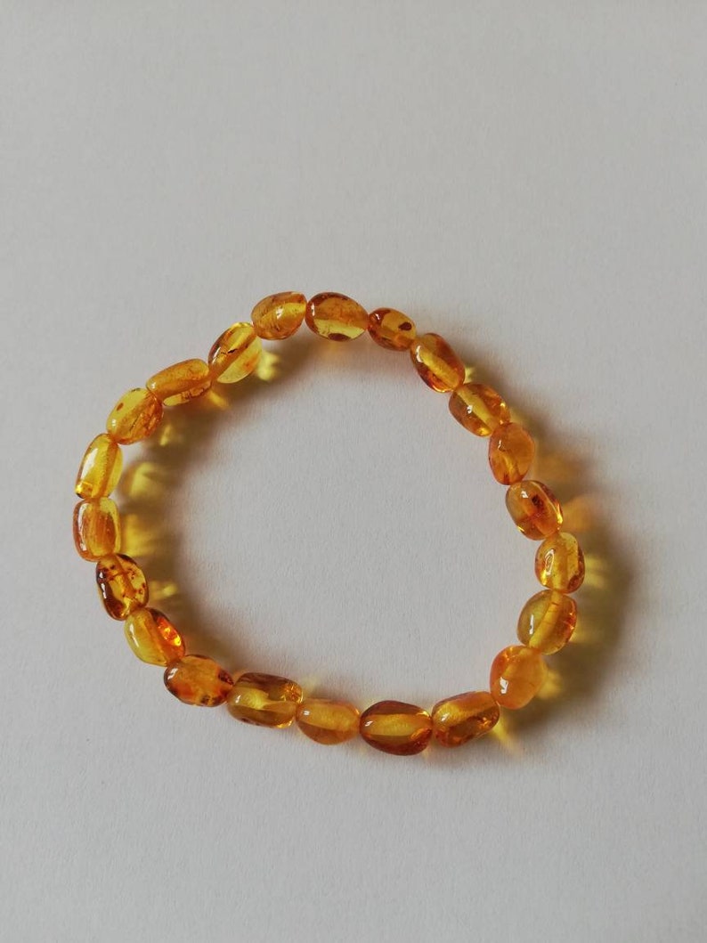 Natural Beaded baltic amber bracelet 11-27cm